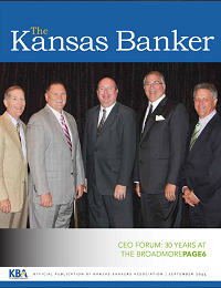 Kansas Banker Magazine September 2014