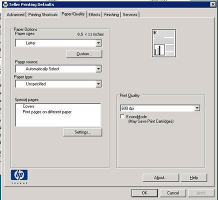 Waiting on manual tray" with HP Universal Printer Driver CoNetrix