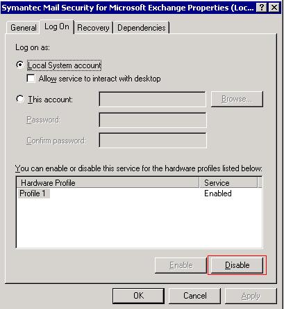 symantec mail security do identyfikacji zdarzeń Microsoft Exchange 348